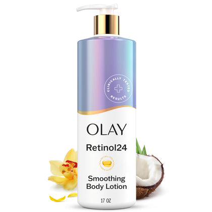 Olay Lotion Corps Rénovatrice 560g vue avant avec étiquette