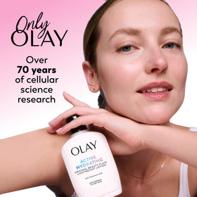 Olay Lotion Hydratante Active 181g avec des fleurs