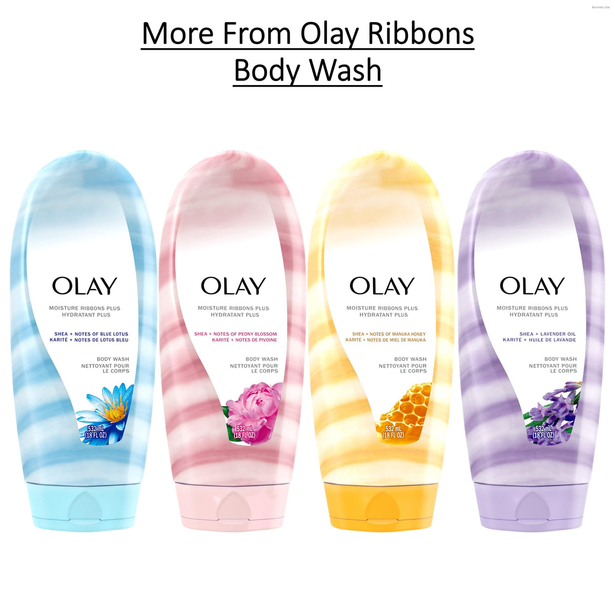 Olay Moisture Ribbons Plus 590g avec ingrédients naturels