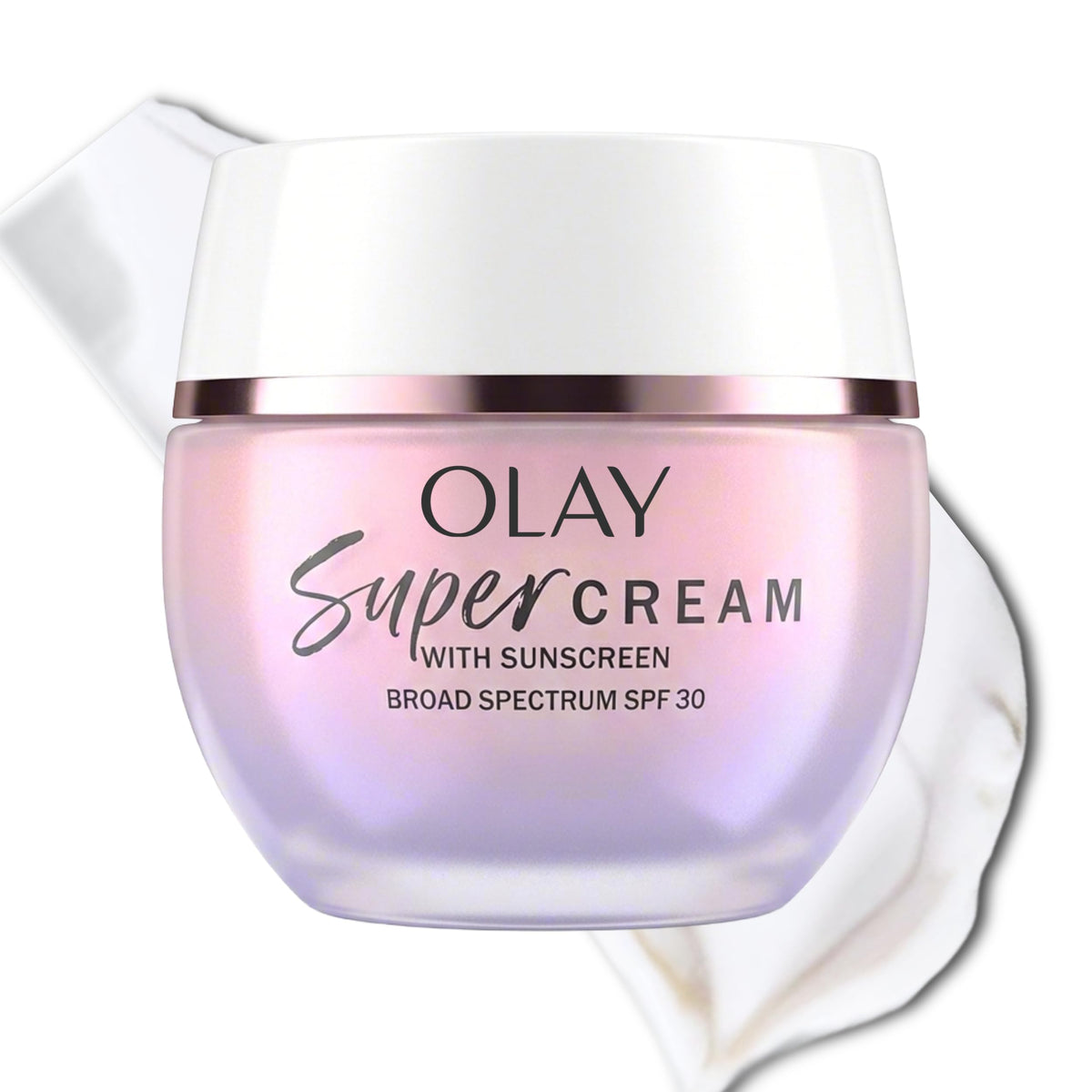 Olay Super Cream SPF 30 vue avant avec texture légère