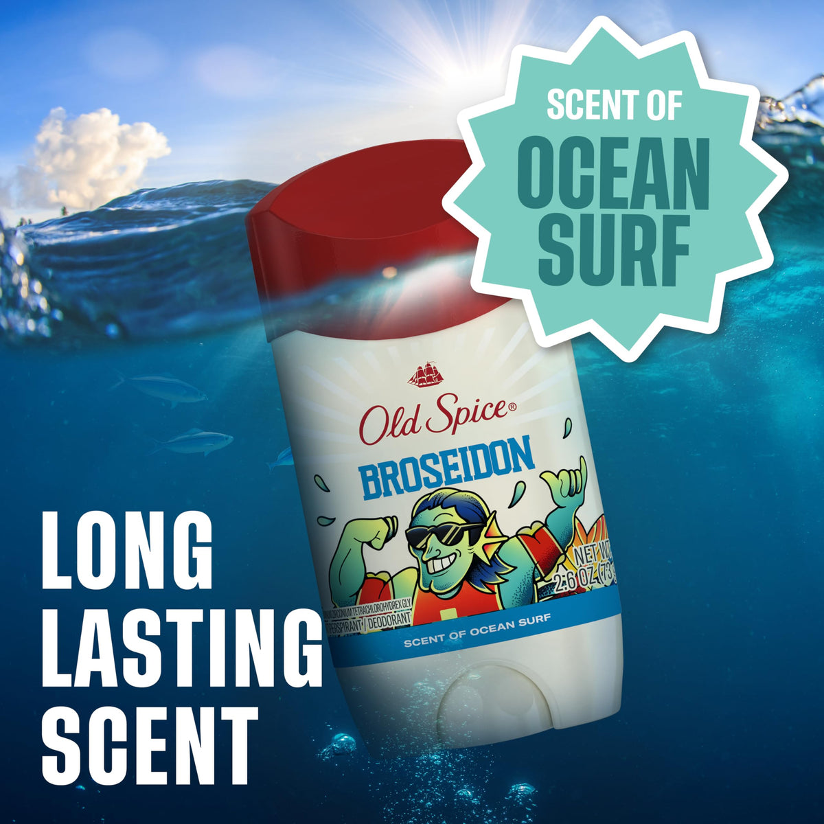 Old Spice Antiperspirant Broseidon 118g sur une table