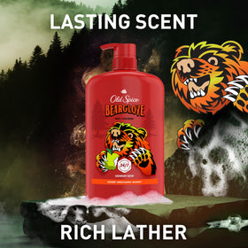 Old Spice Bearglove 33,4 cl avec accessoires de douche