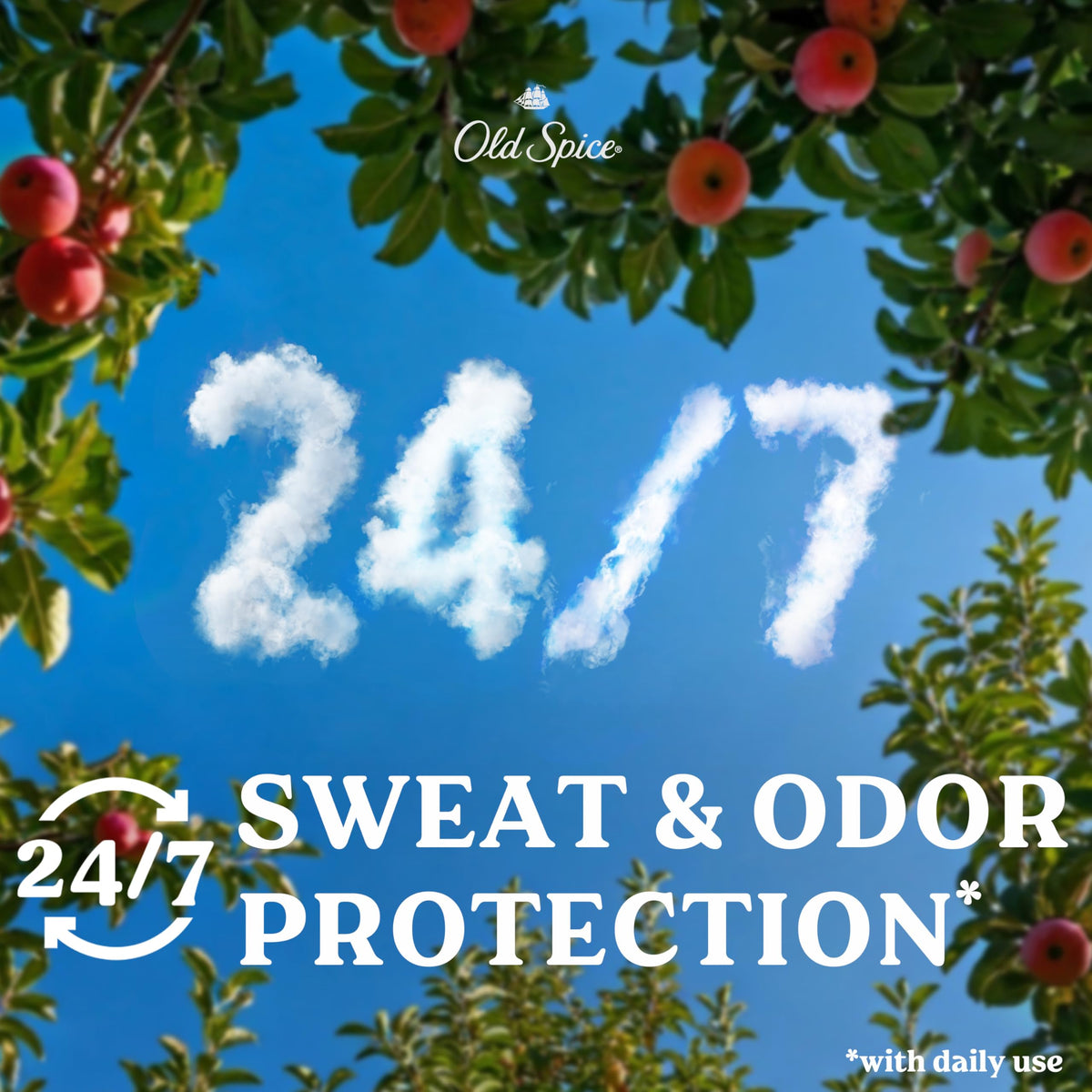 Old Spice Déodorant Antitranspirant avec parfum de pomme et houblon