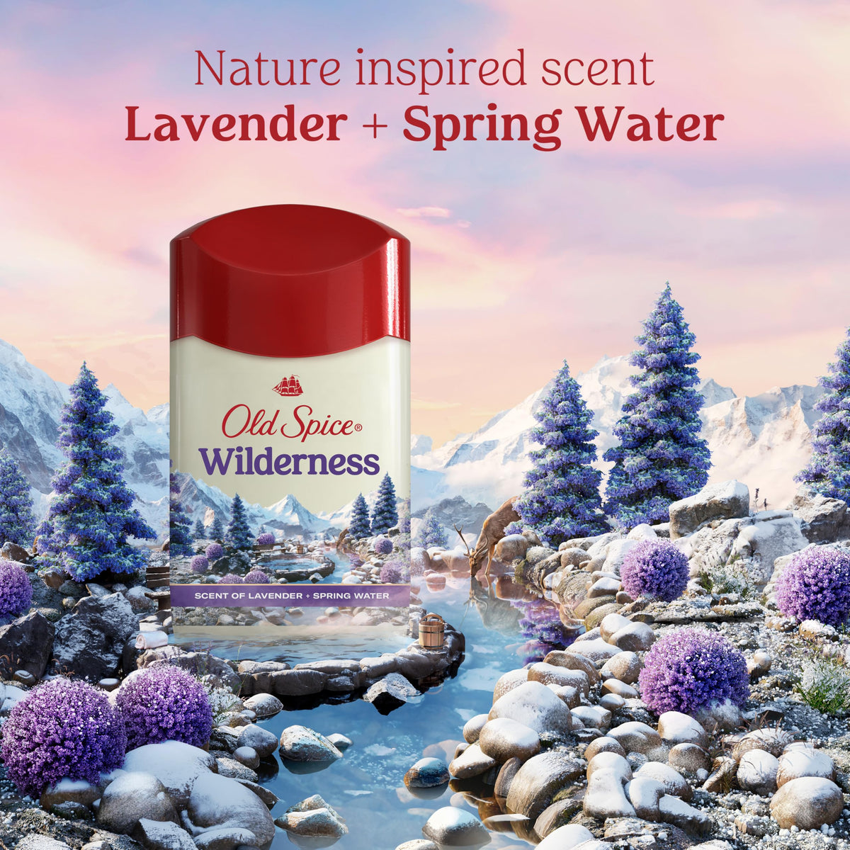 Old Spice Déodorant Antitranspirant étiquette avec ingrédients