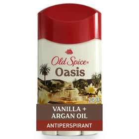 Old Spice Déodorant Antitranspirant Homme Oasis Vanille & Huile d'Argan vue de face