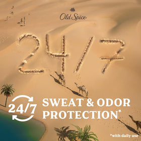 Old Spice Déodorant Antitranspirant Homme Oasis Vanille & Huile d'Argan texture