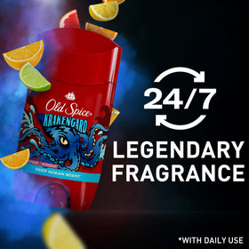 Old Spice Déodorant Krakengard 118g en utilisation