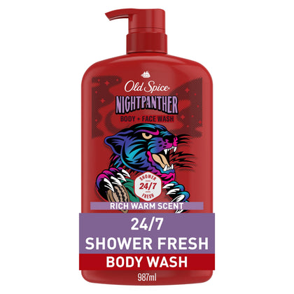 Old Spice Gel Douche 2 en 1 NightPanther 33,4 oz vue de face