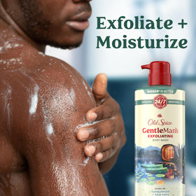 Old Spice Gel Douche 26 oz avec étiquette détaillant les ingrédients