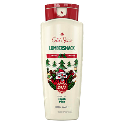 Old Spice Gel Douche Édition Limitée Holidude 471ml vue avant avec parfum de pin frais