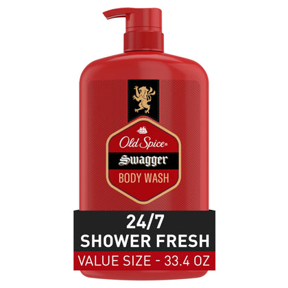 Old Spice Gel Douche Homme 1 L avec parfum Swagger, vue avant