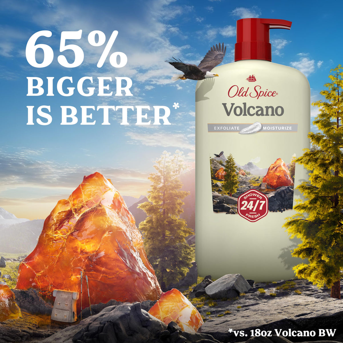 Old Spice Gel Douche Homme 30 oz avec un gant de douche