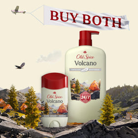 Old Spice Gel Douche Homme 30 oz sur une étagère de salle de bain