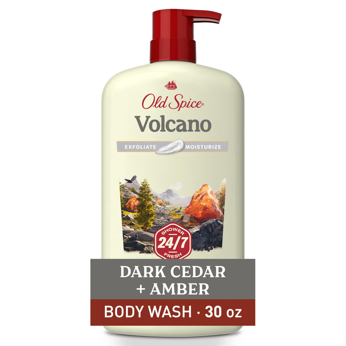 Old Spice Gel Douche Homme 30 oz vue avant avec étiquette