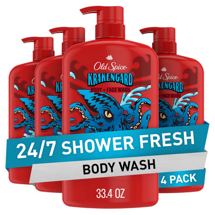 Old Spice Gel Douche Krakengard 33,4 cl vue avant