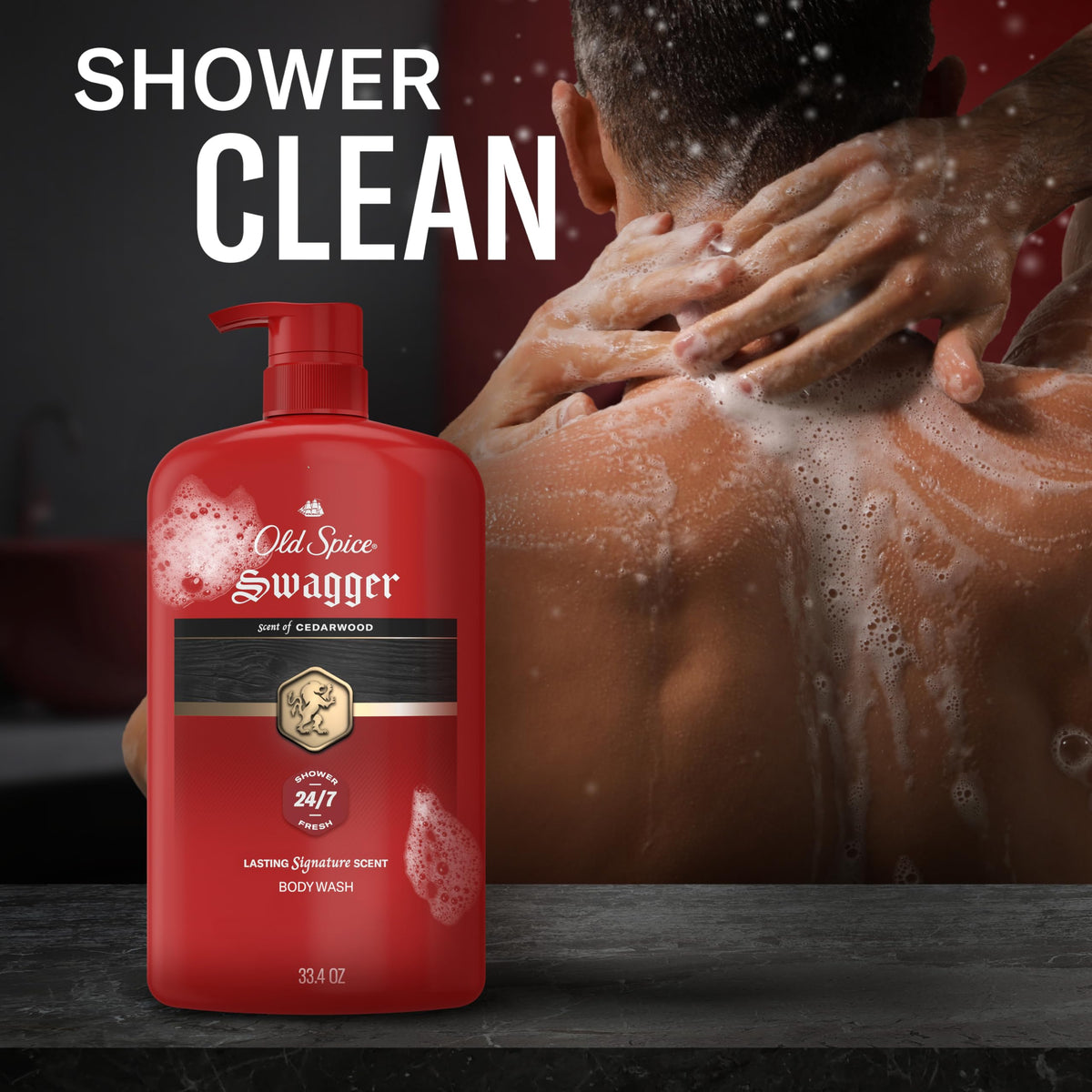 Old Spice Gel Douche Swagger 33,4 oz avec d'autres produits de la Red Collection