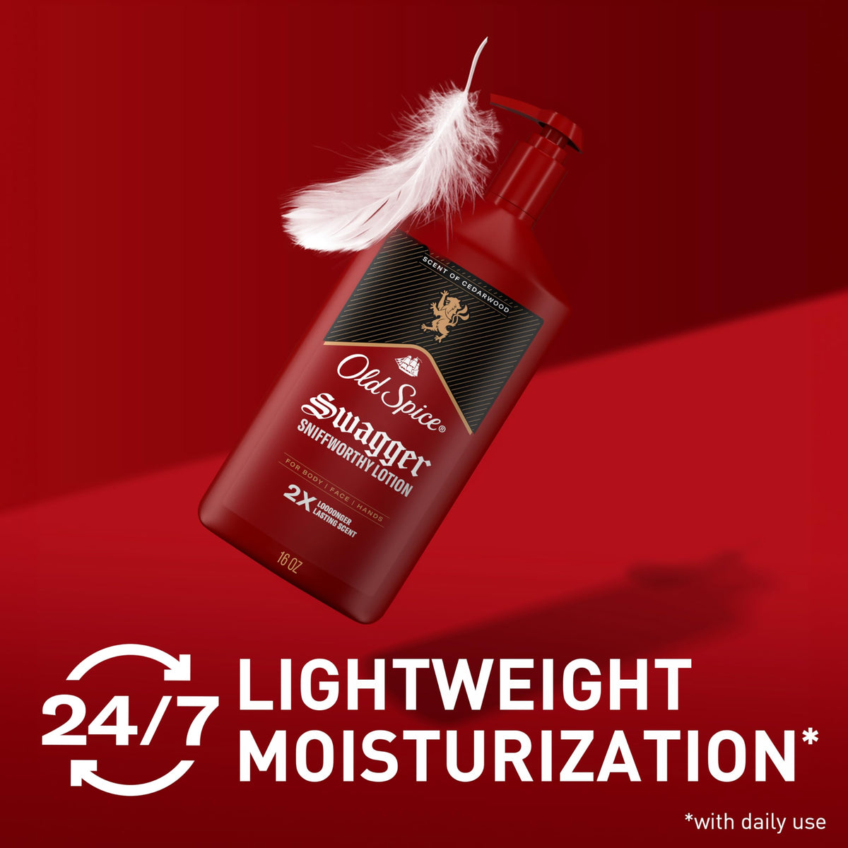 Old Spice Lotion Corps 558g en usage après douche