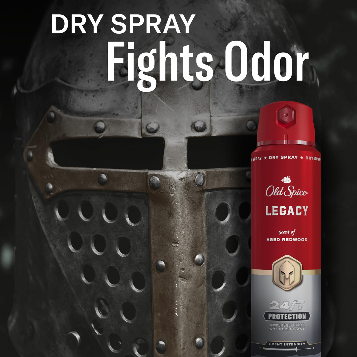 Old Spice Spray Antitranspirant dans un environnement de salle de bain
