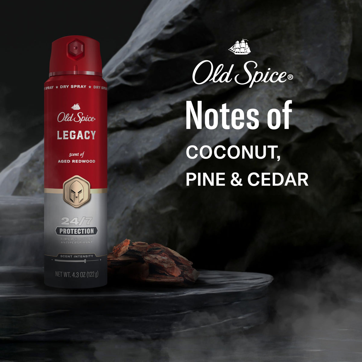 Old Spice Spray Antitranspirant en utilisation quotidienne