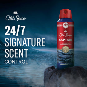 Old Spice Spray Corporel Aluminium Free 5,1 oz dos avec ingrédients