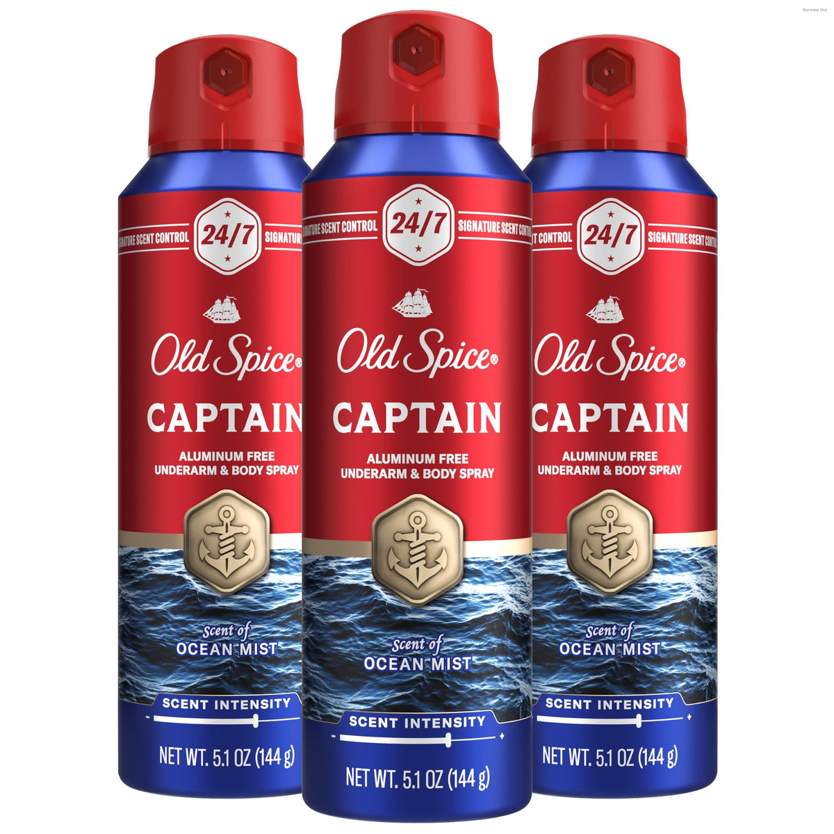 Old Spice Spray Corporel Aluminium Free 5,1 oz vue avant