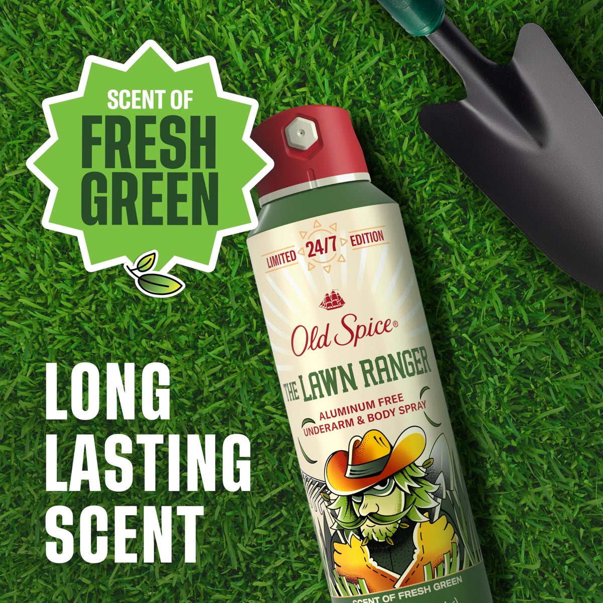 Old Spice Spray Corporel Lawn Ranger 150ml avec étiquette