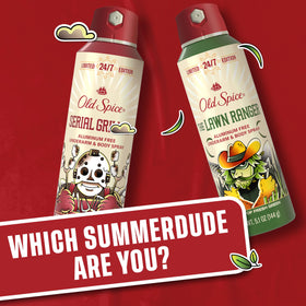 Old Spice Spray Corporel Lawn Ranger 150ml sur une surface plane