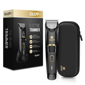 OLOV X Tondeuse à Barbe vue de face avec réglage de longueur