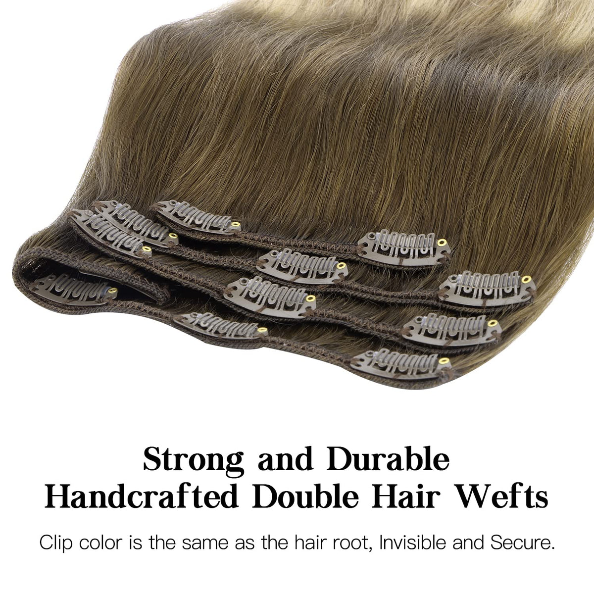 Ombre brun à blond des extensions capillaires hotbanana dans un cadre naturel