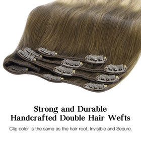 Ombre brun à blond des extensions capillaires hotbanana dans un cadre naturel