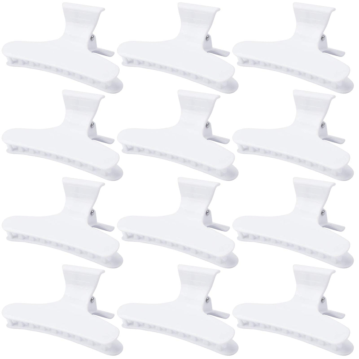 Ondder clips à cheveux papillon blancs, vue de face