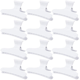 Ondder clips à cheveux papillon blancs, vue de face