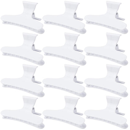 Ondder clips à cheveux papillon blancs, vue de face