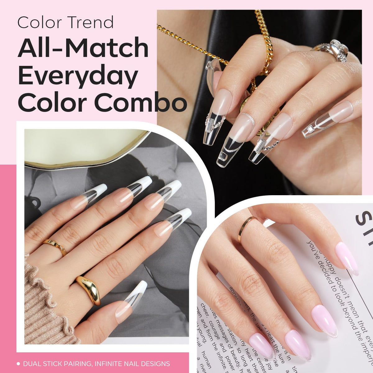 ongles allongés avec gel builder modelones