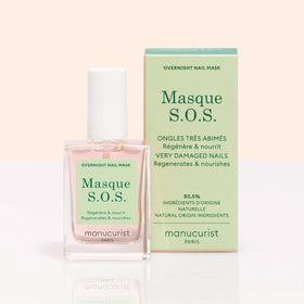 Ongles avant et après application du masque SOS