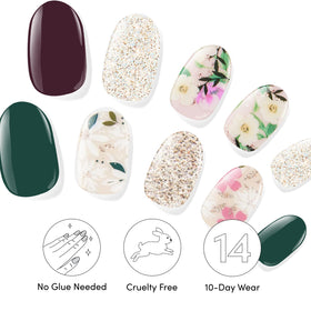 Ongles avec bandes Dashing Diva pour un look élégant