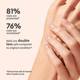 Ongles avec vernis Manucurist Active Bright en finition nacrée