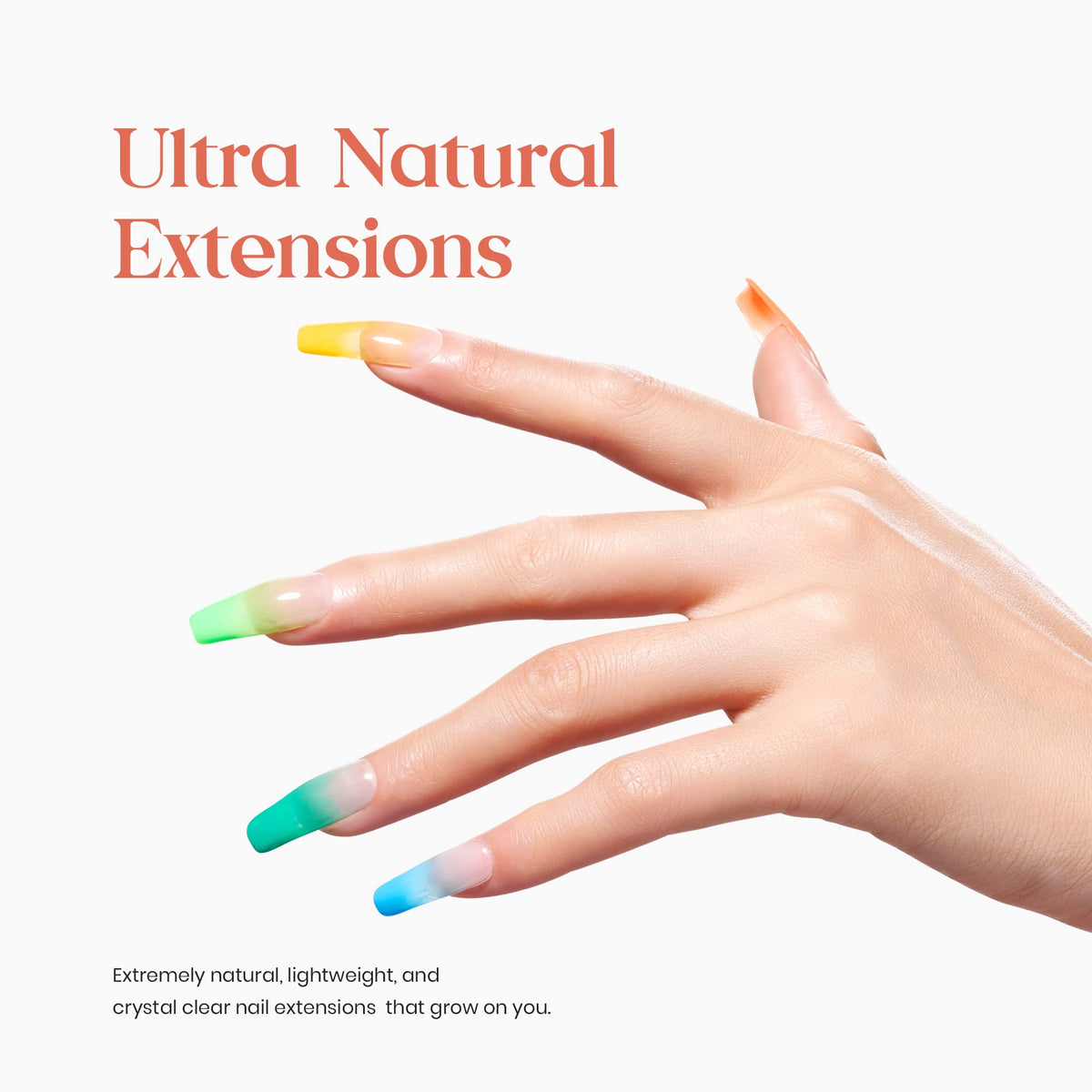 Ongles bien travaillés avec le gel d'extension de beetles
