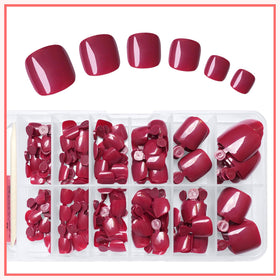 Ongles de pieds faux LuckForever avec lime et outil de manucure