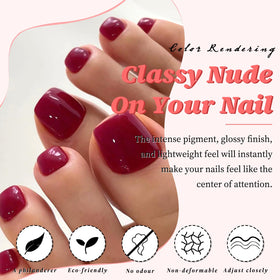 Ongles de pieds faux LuckForever dans leur emballage pratique