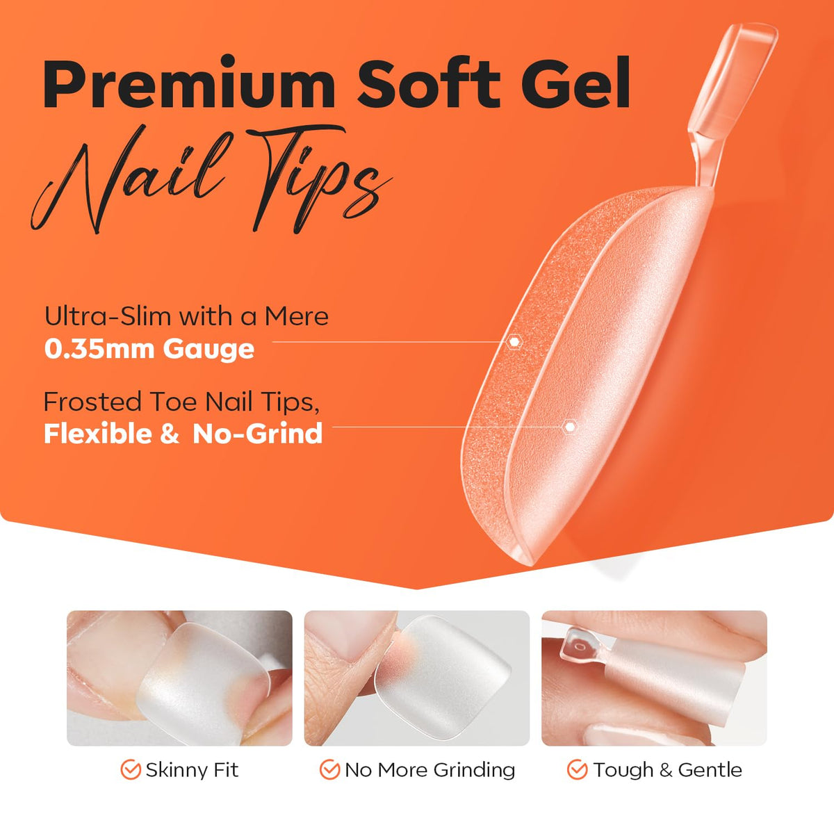 Ongles de pieds modelones montrant la technologie Micro-Grip