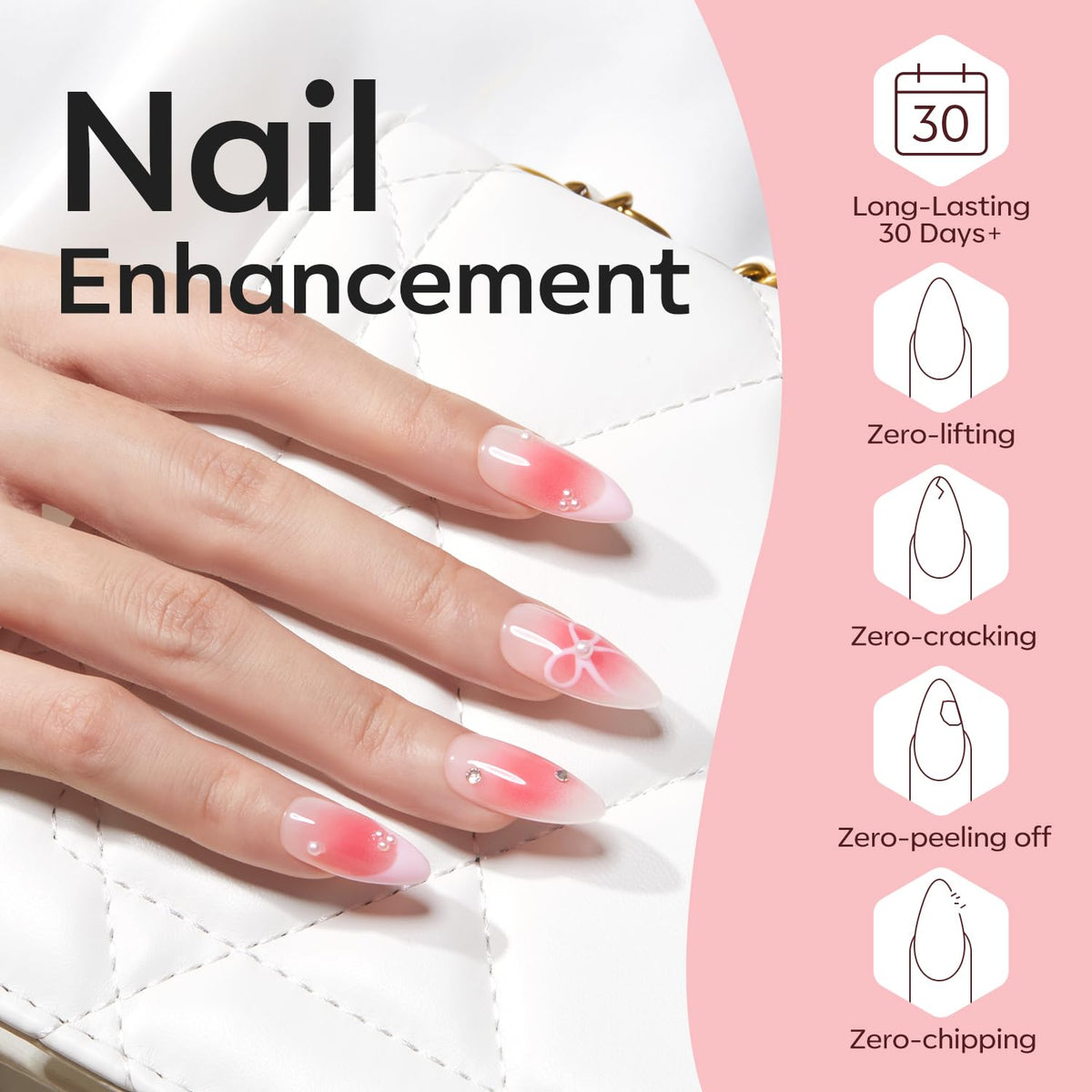 Ongles élégants réalisés avec le vernis gel modelones