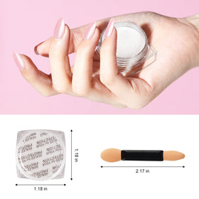 Ongles en gel avec finition poudre miroir Artdone