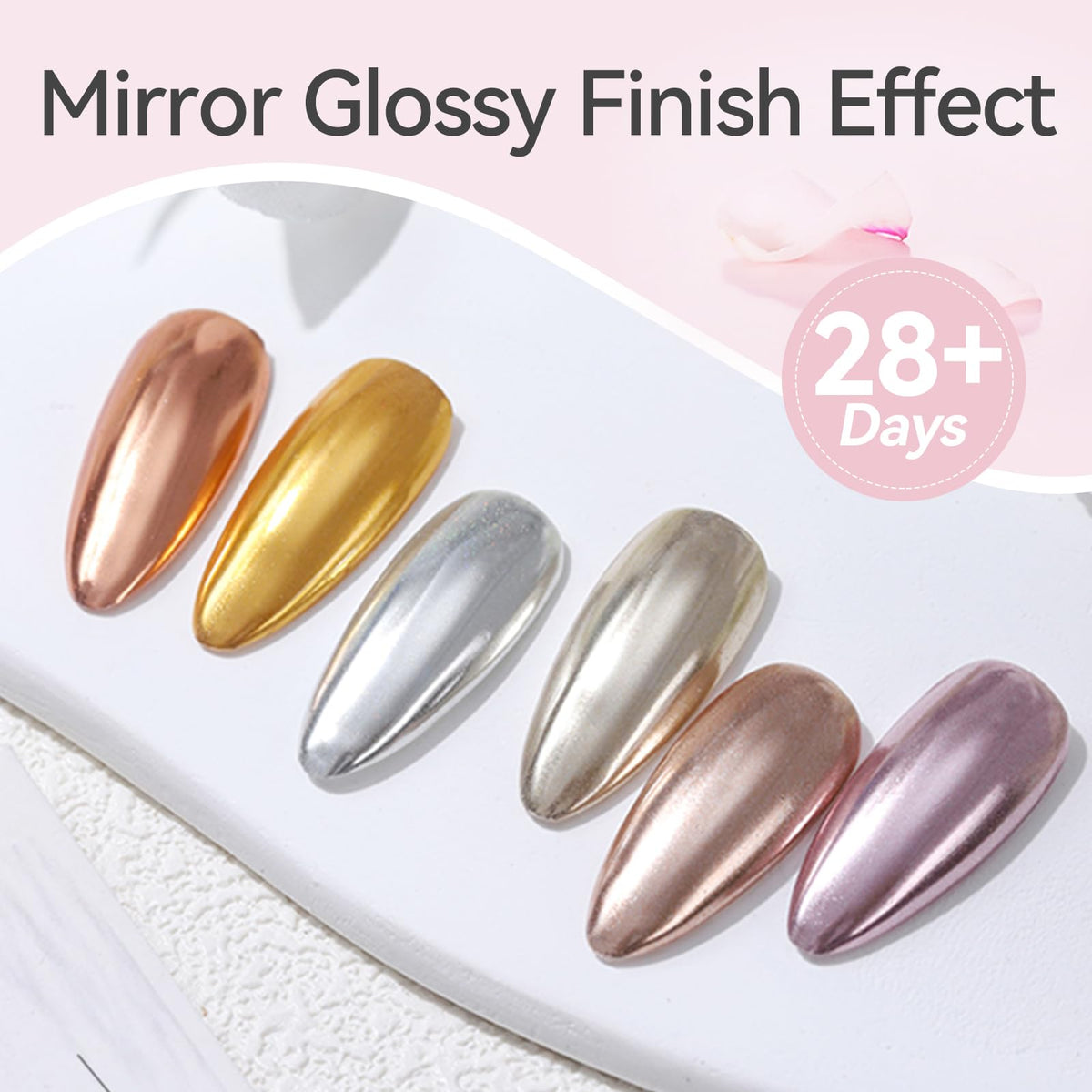 Ongles en style donut glacé avec Top Gel