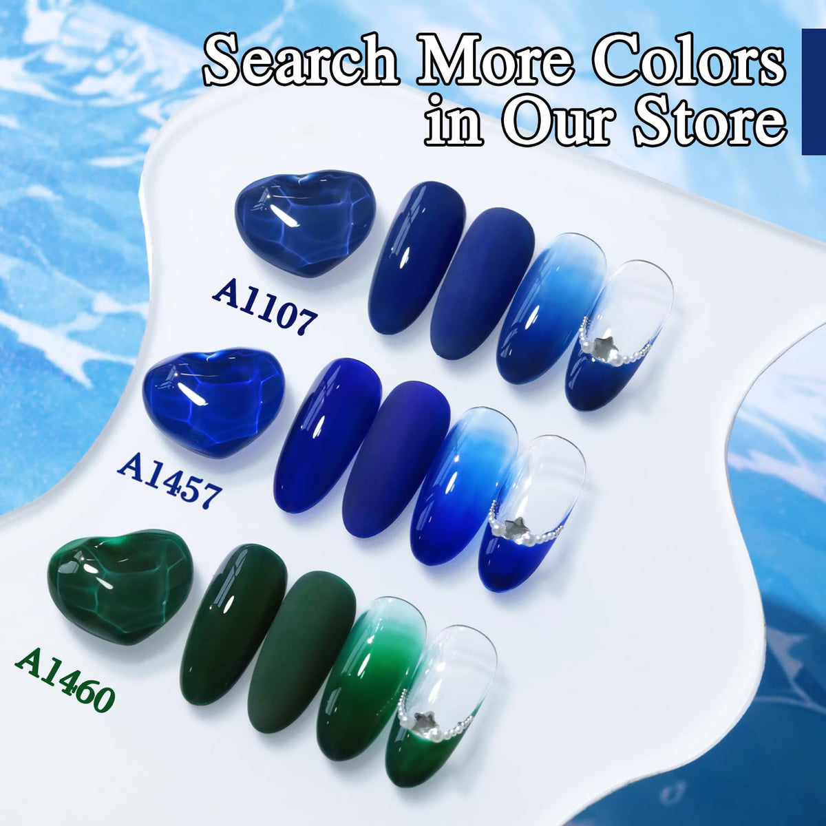 Ongles manucurés avec gel polish Double Rhythm