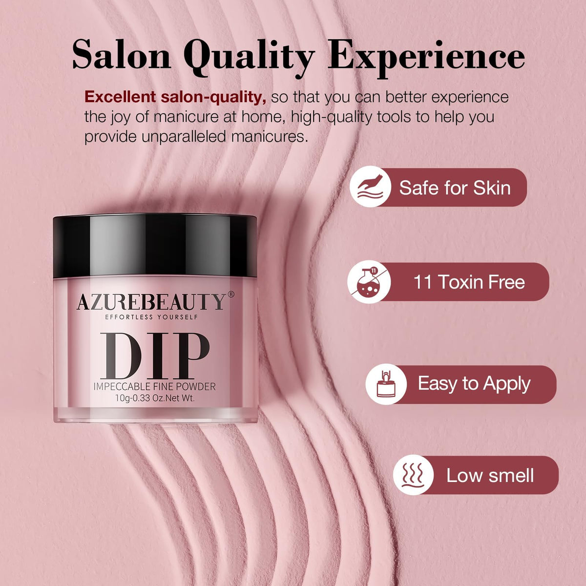 Ongles manucurés avec le kit AZUREBEAUTY