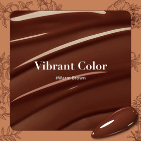 Ongles manucurés avec le vernis marron AZUREBEAUTY