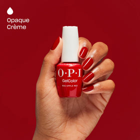 Ongles manucurés avec OPI GelColor Big Apple Red