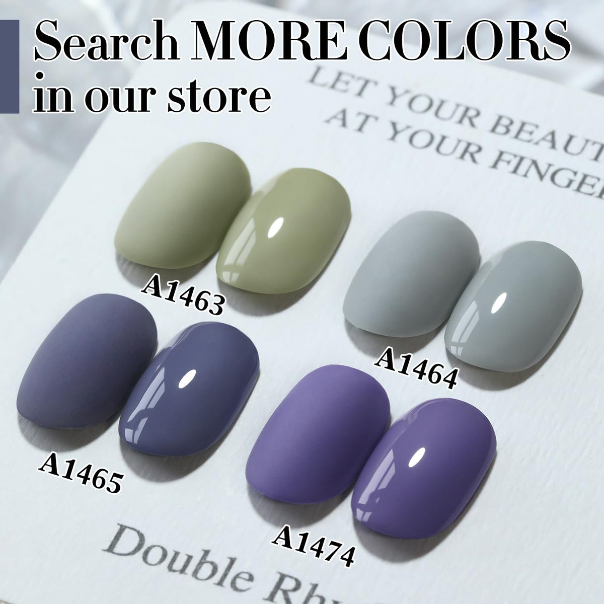 Ongles manucurés avec vernis à ongles gel Double Rhythm