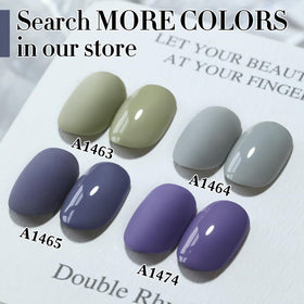 Ongles manucurés avec vernis à ongles gel Double Rhythm